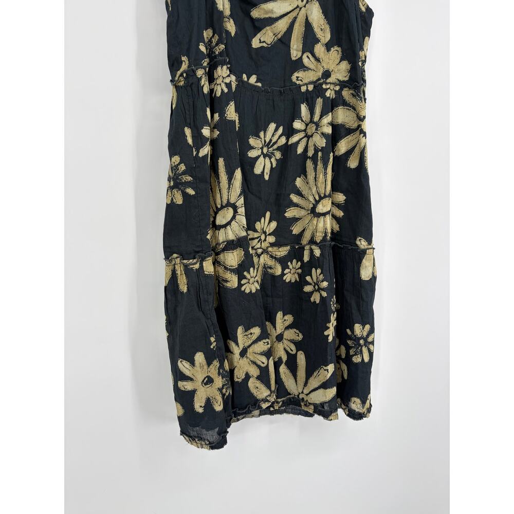 NATURAL LIFE Navy Blue Floral Sleeveless Sundress with Cream Blooms - Picture 4 of 8